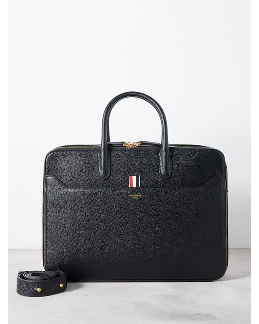 Thom Browne Pebbled-leather Briefcase