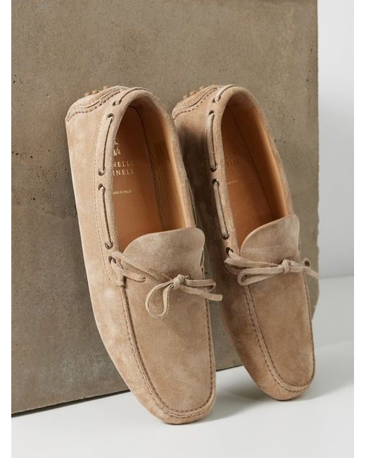Brunello Cucinelli Suede Driving Shoes