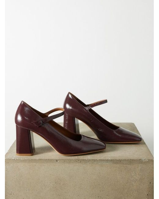 Le Monde Béryl Isa Mary Jane Leather Pumps