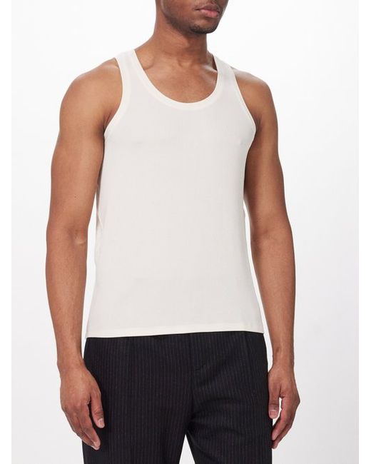 Tom Ford Scoop-neck Stretch Ribbed-knit Tank Top