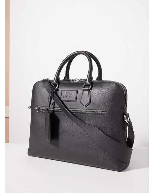 Polo Ralph Lauren Pebbled-leather Briefcase