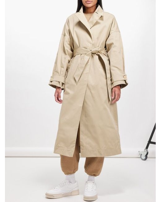 Kassl Editions Belted Cotton-gabardine Trench Coat