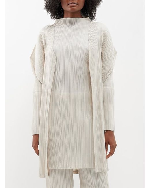 Pleats Please By Issey Miyake Technical-pleated Cardigan