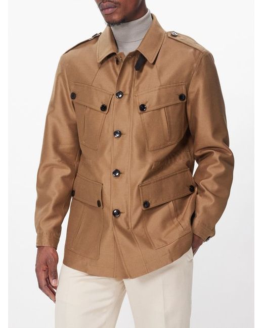 Tom Ford Wool-blend Faille Safari Jacket