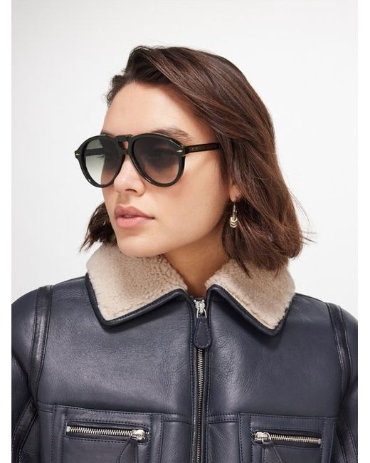 Jacques Marie Mage Valkyrie Aviator Acetate Sunglasses