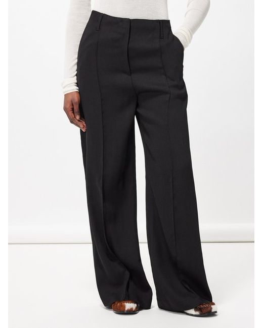 Acne Studios Pitmel Wool-blend Crepe Tailored Suit Trousers