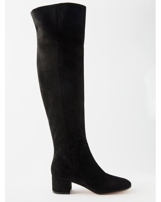 Gianvito Rossi Rolling 45 Suede Over-the-knee Boots