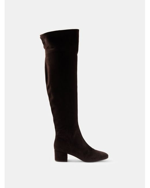 Gianvito Rossi Rolling 45 Suede Knee-high Boots