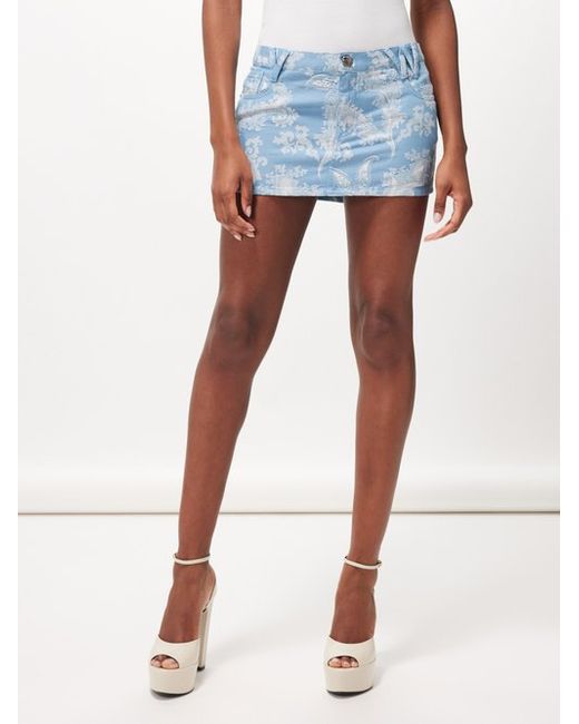 Vivienne Westwood Foam Coral-jacquard Cotton Mini Skirt