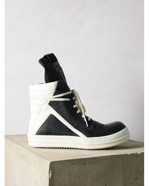 Rick Owens Geobasket Leather High-top Trainers