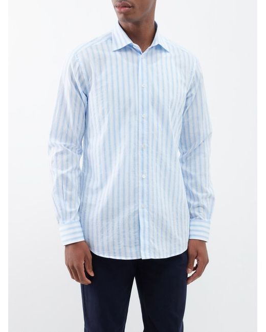 Barena Venezia Surian Striped Cotton-blend Shirt