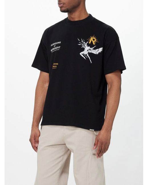 Represent Icarus-print Cotton-jersey T-shirt
