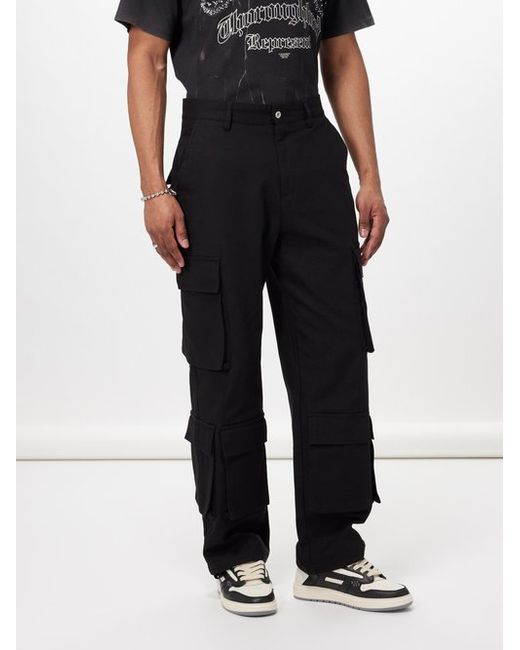 Represent Baggy Cotton-twill Cargo Trousers