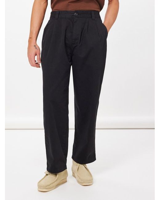 Carhartt Wip Marv Pleated Cotton-twill Trousers
