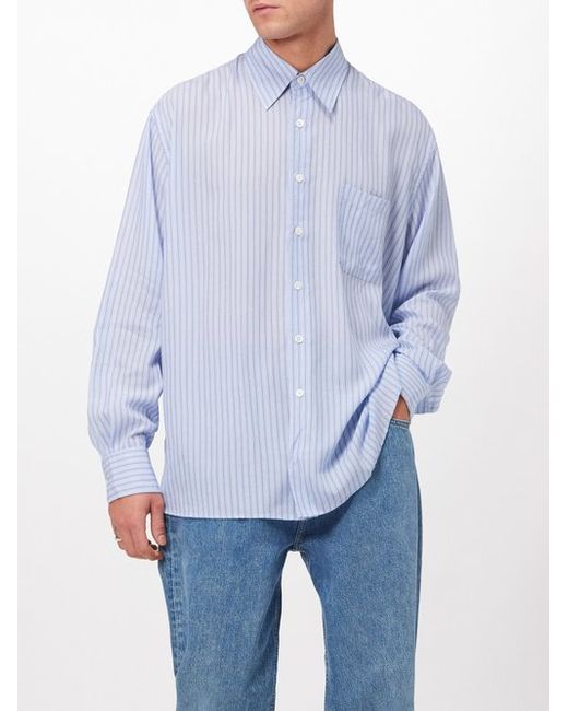 Our Legacy Above Striped Tencel Oversized Shirt 44 EU/IT