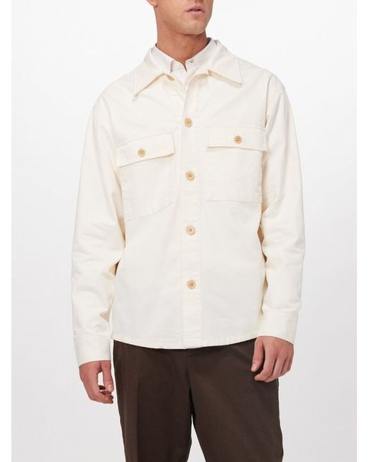 Nn.07 Roger Flap-pocket Organic Cotton-twill Overshirt