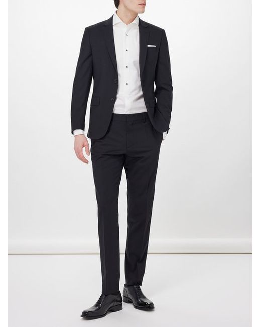 Boss Slim-fit Virgin Wool-blend Suit 46 EU/IT