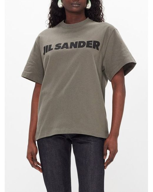 Jil Sander Logo-print Cotton-jersey T-shirt