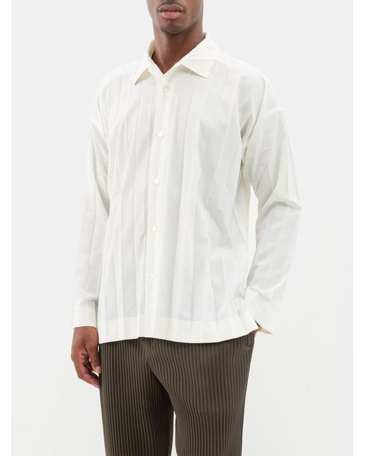 Homme Pliss Issey Miyake Edge Technical-pleated Shirt
