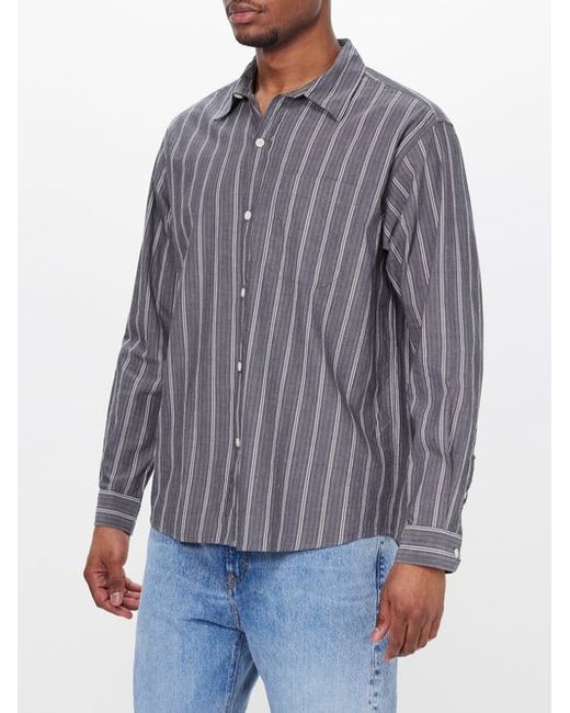 mfpen Distant Striped Cotton Shirt