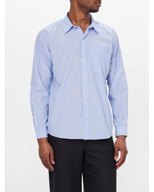 mfpen Distant Striped Cotton-poplin Shirt
