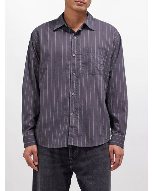 mfpen Executive Pinstripe Cotton-poplin Shirt