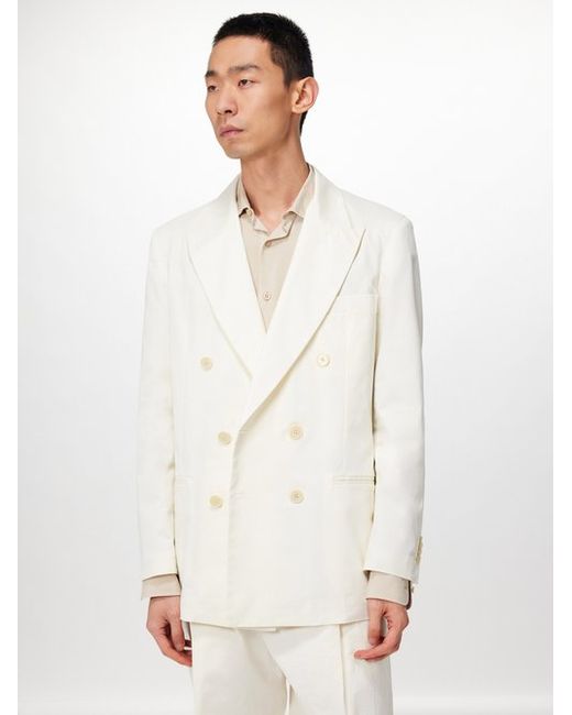 Barena Venezia Bosmon Cotton Blend-gabardine Suit Jacket 46 EU/IT