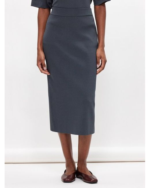 The Frankie Shop Solange Knitted Pencil Skirt