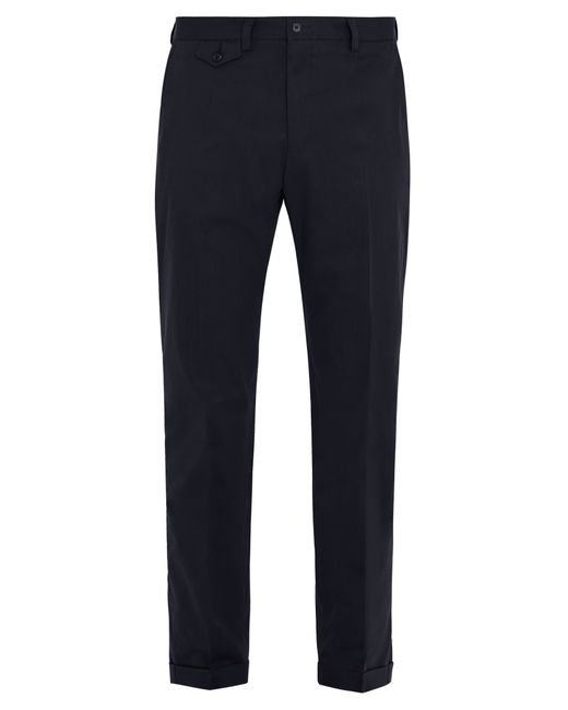 Dolce & Gabbana Slim-leg stretch-cotton chino trousers
