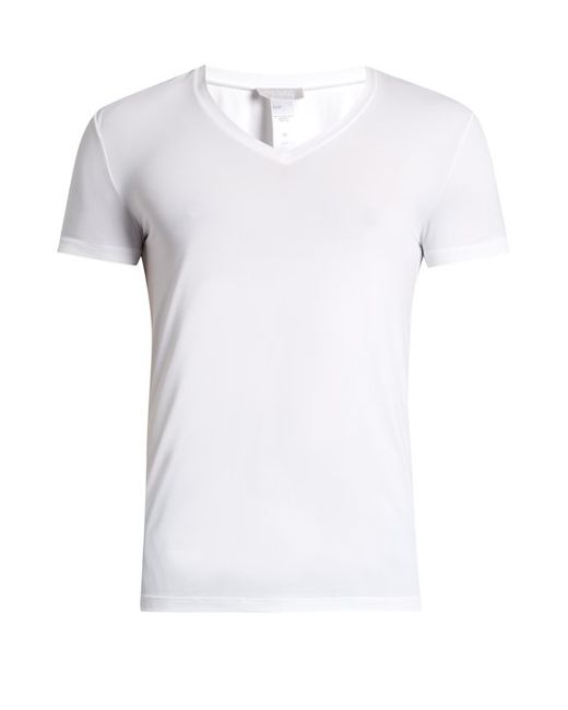Hanro V Neck Micro Touch Jersey T Shirt
