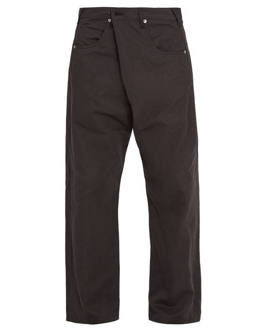 J.W.Anderson Pleated-front wide-leg cotton-blend trouser