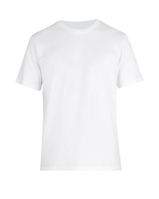 Frame Crew Neck Cotton Jersey T Shirt