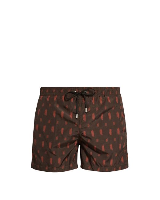 Boglioli Smudge-print swim shorts