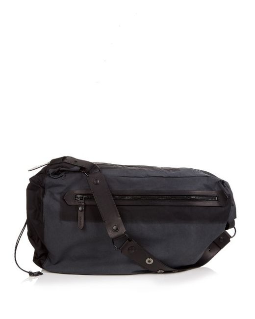 Lanvin Canvas and leather messenger bag