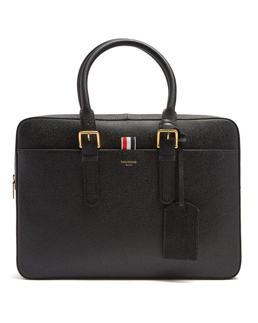 Thom Browne Pebbled-leather briefcase