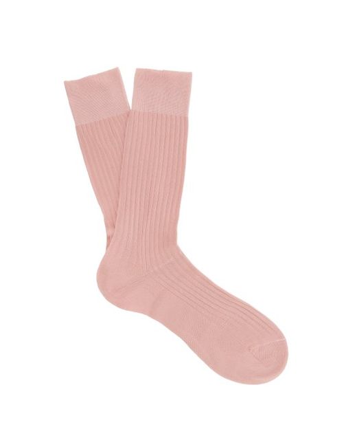 Pantherella Danvers Ribbed-knit Cotton-blend Socks
