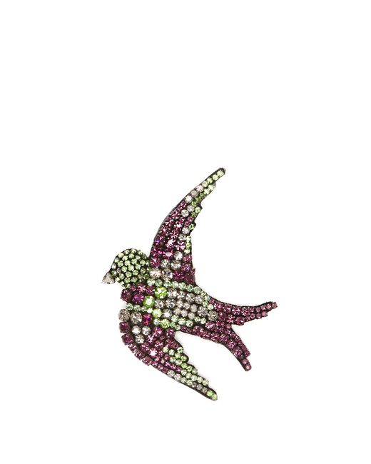 Gucci Bird crystal-embellished brooch