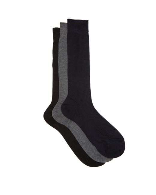 Raey Set Of Three Silk Socks
