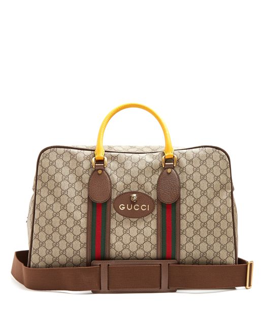 Gucci GG Supreme canvas and leather holdall