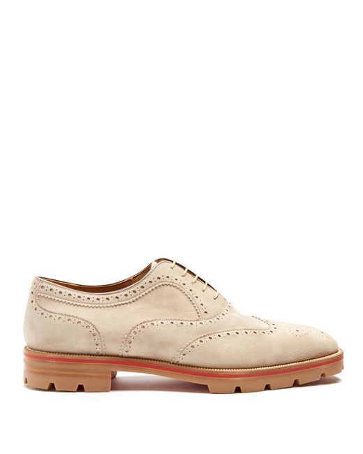 Christian Louboutin Charlie suede oxford shoes