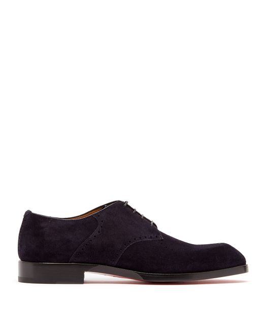 Christian Louboutin A Mon Homme suede derby shoes