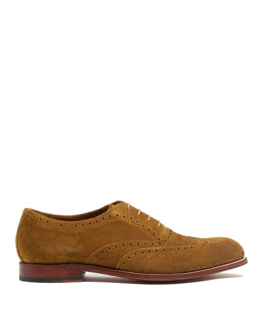 Grenson Luther suede oxford shoes