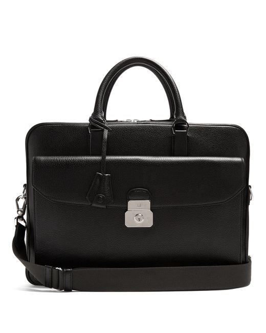 Dunhill Albany leather briefcase