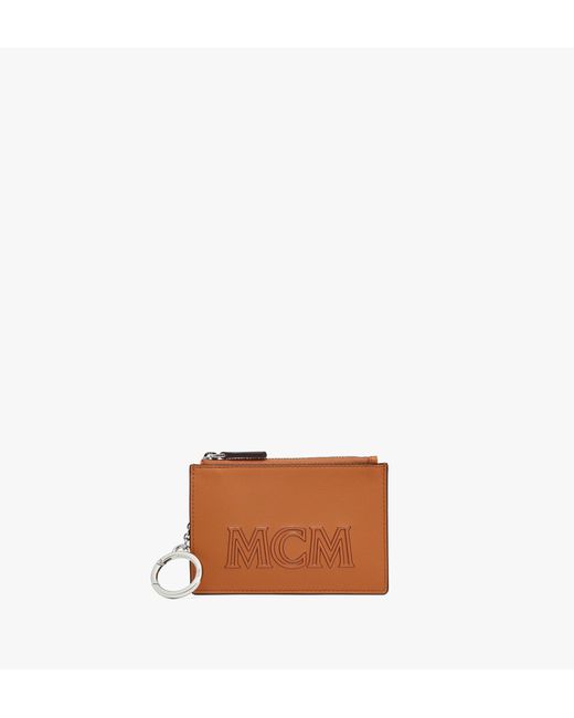 Mcm Aren Key Pouch Spanish Calf Leather