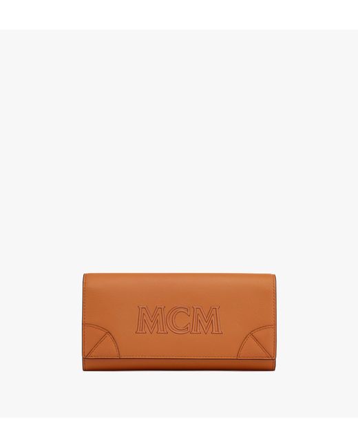 Mcm Aren Continental Wallet Spanish Calf Leather