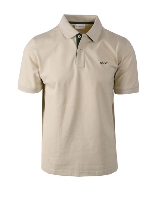 Gant Contrast Collar Ss Polo Shirt Silky
