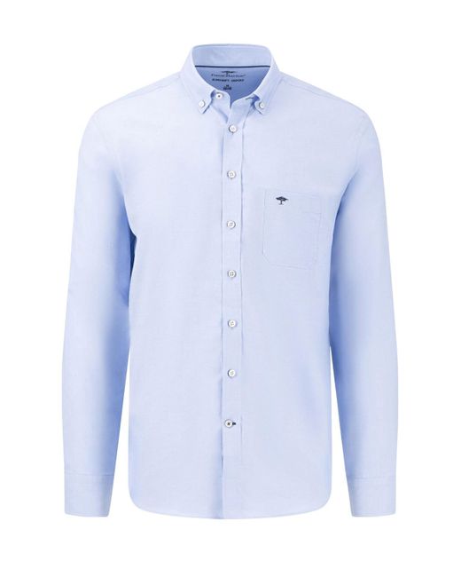 Fynch-Hatton Oxford Long Sleeve Shirt Light