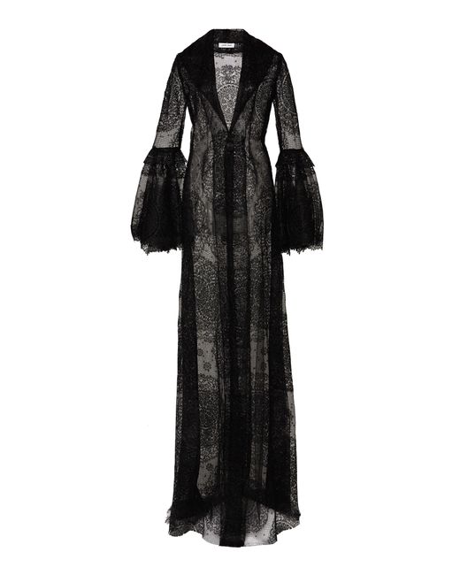 Pamella Roland Longline Lace Coat