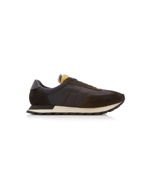 Maison Margiela Replica Low-Top Suede-Paneled Running Sneakers