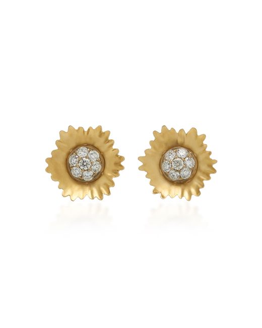 Irene Neuwirth 18K And White Diamond Earrings